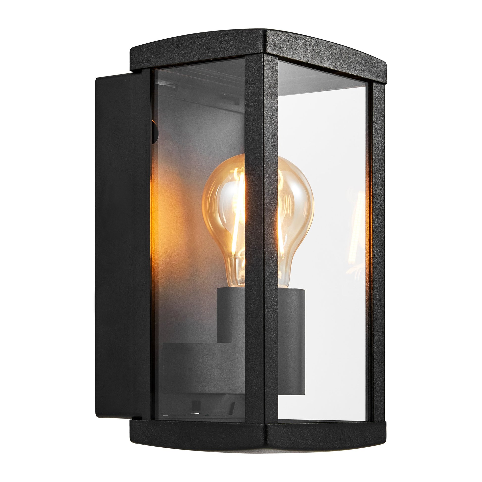 Luchy Wall Light, Black/Clear