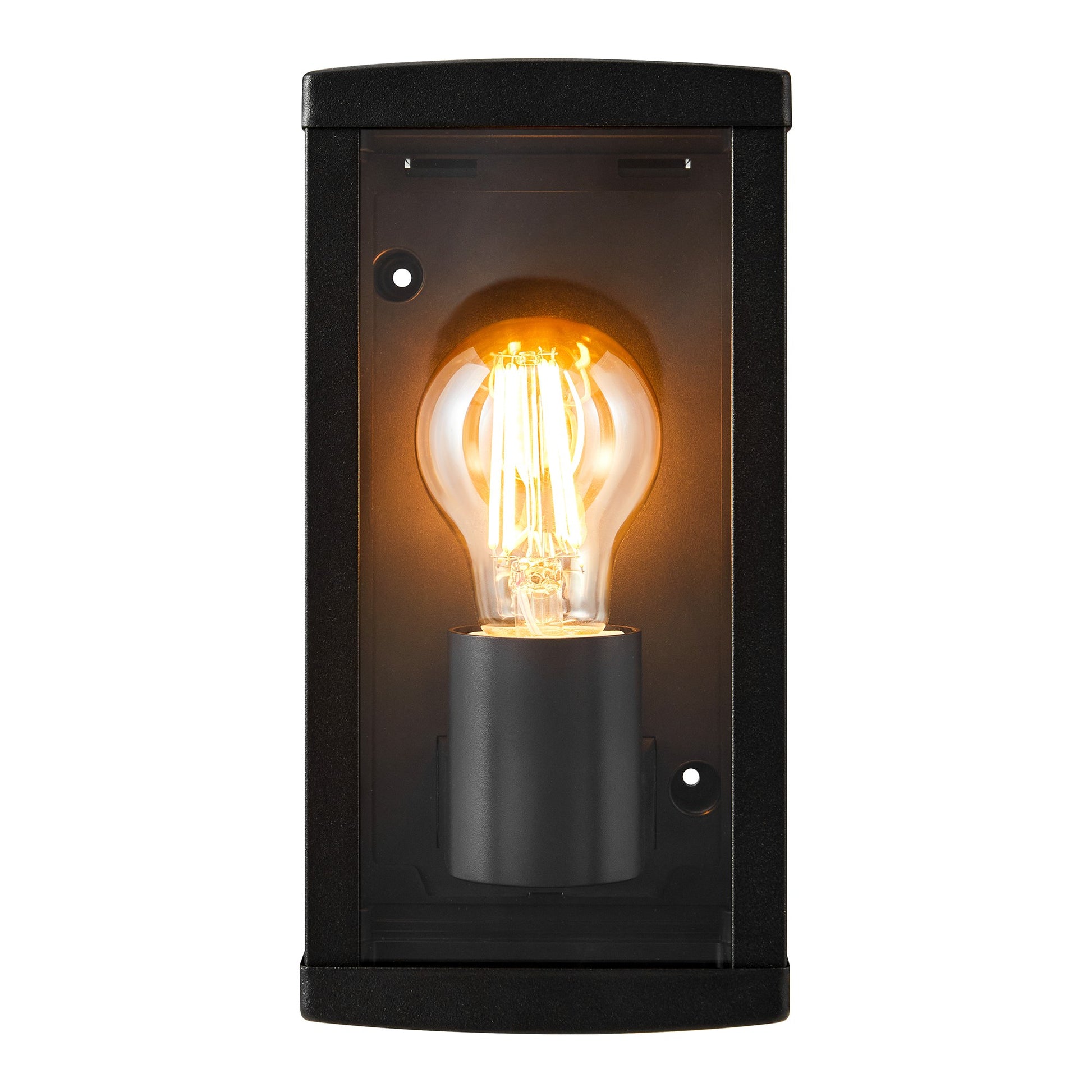 Luchy Wall Light, Black/Clear