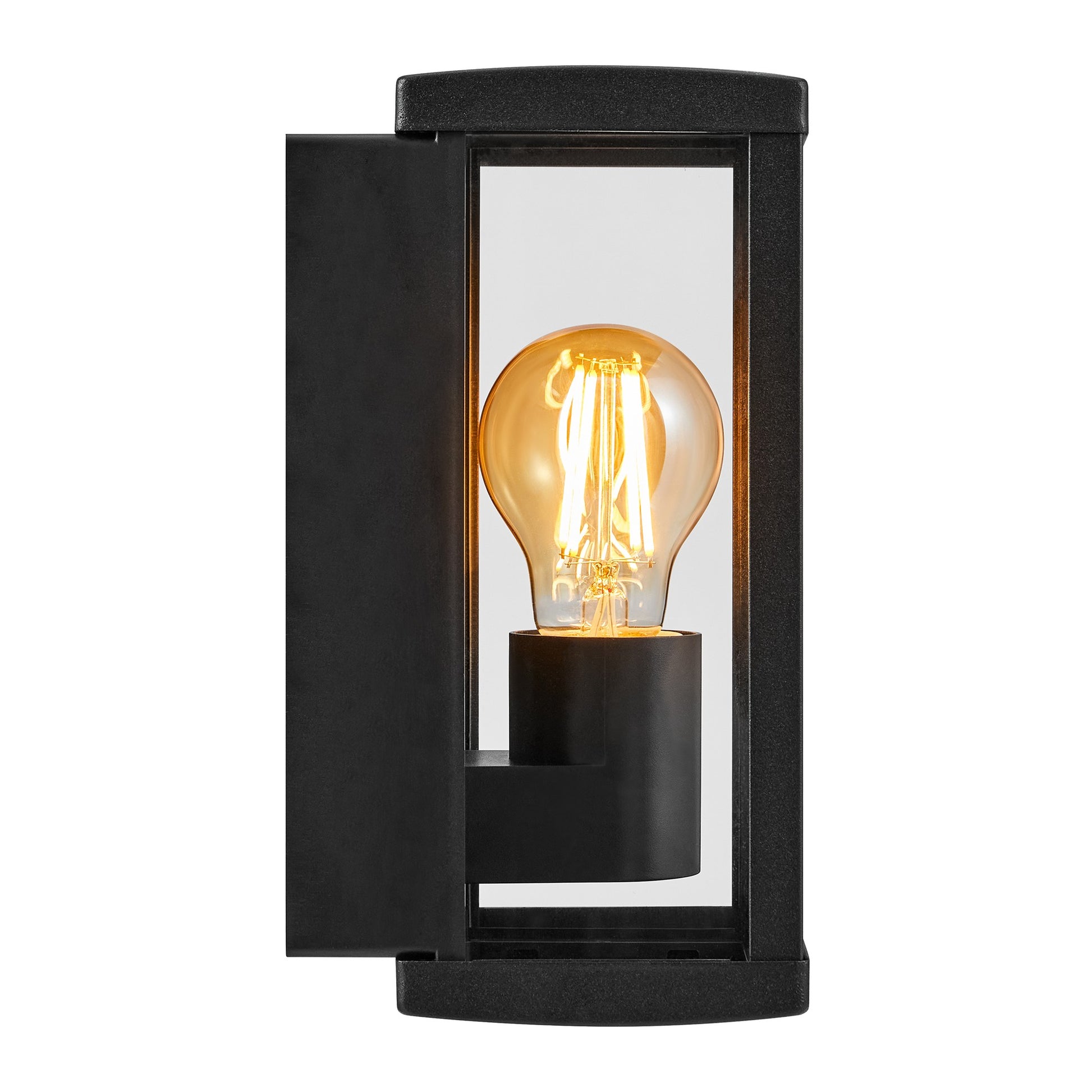 Luchy Wall Light, Black/Clear