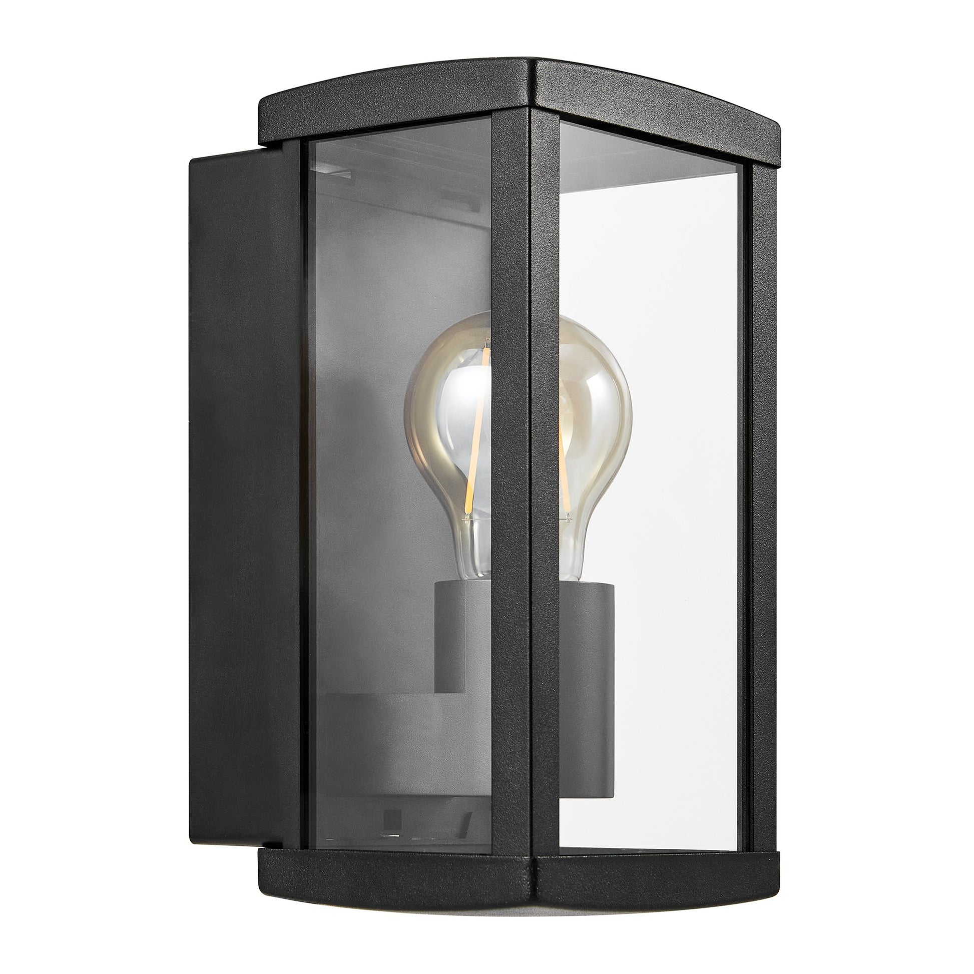 Luchy Wall Light, Black/Clear