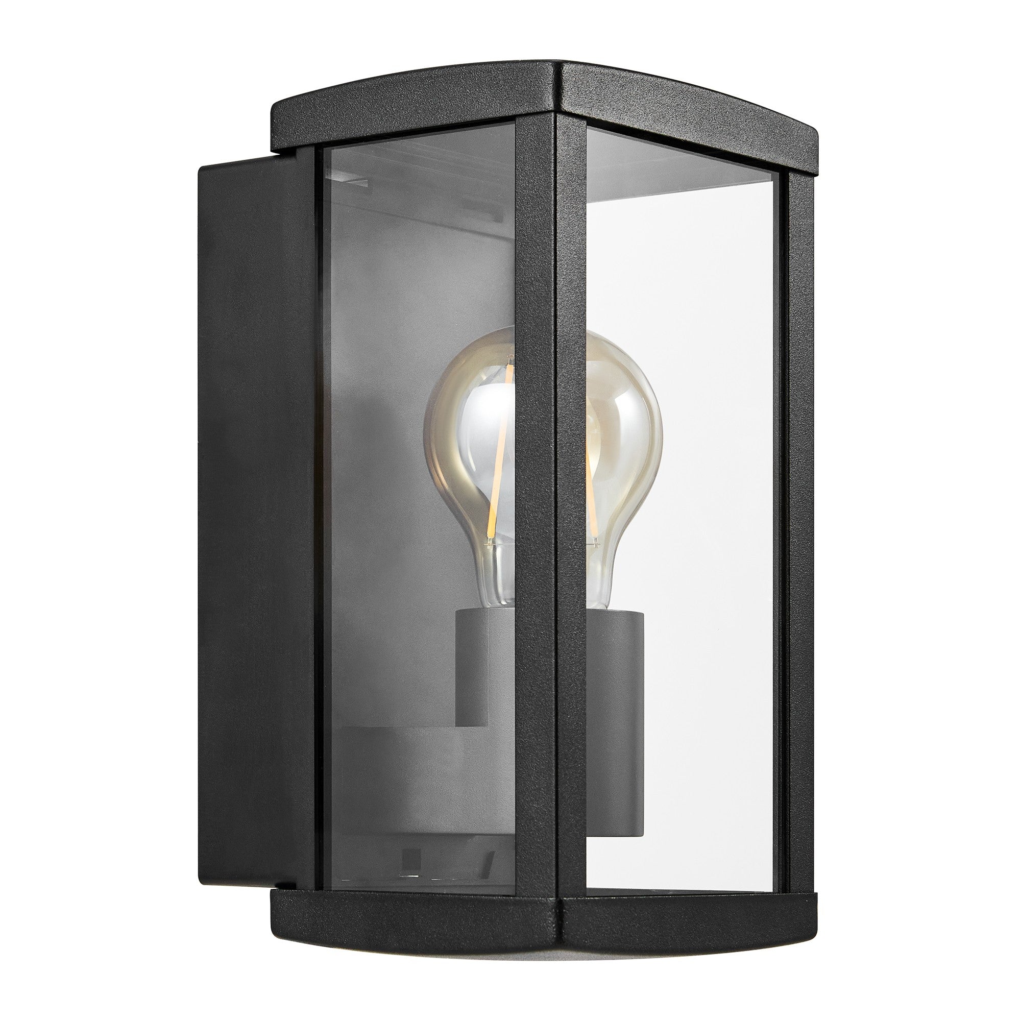 Luchy Wall Light, Black/Clear
