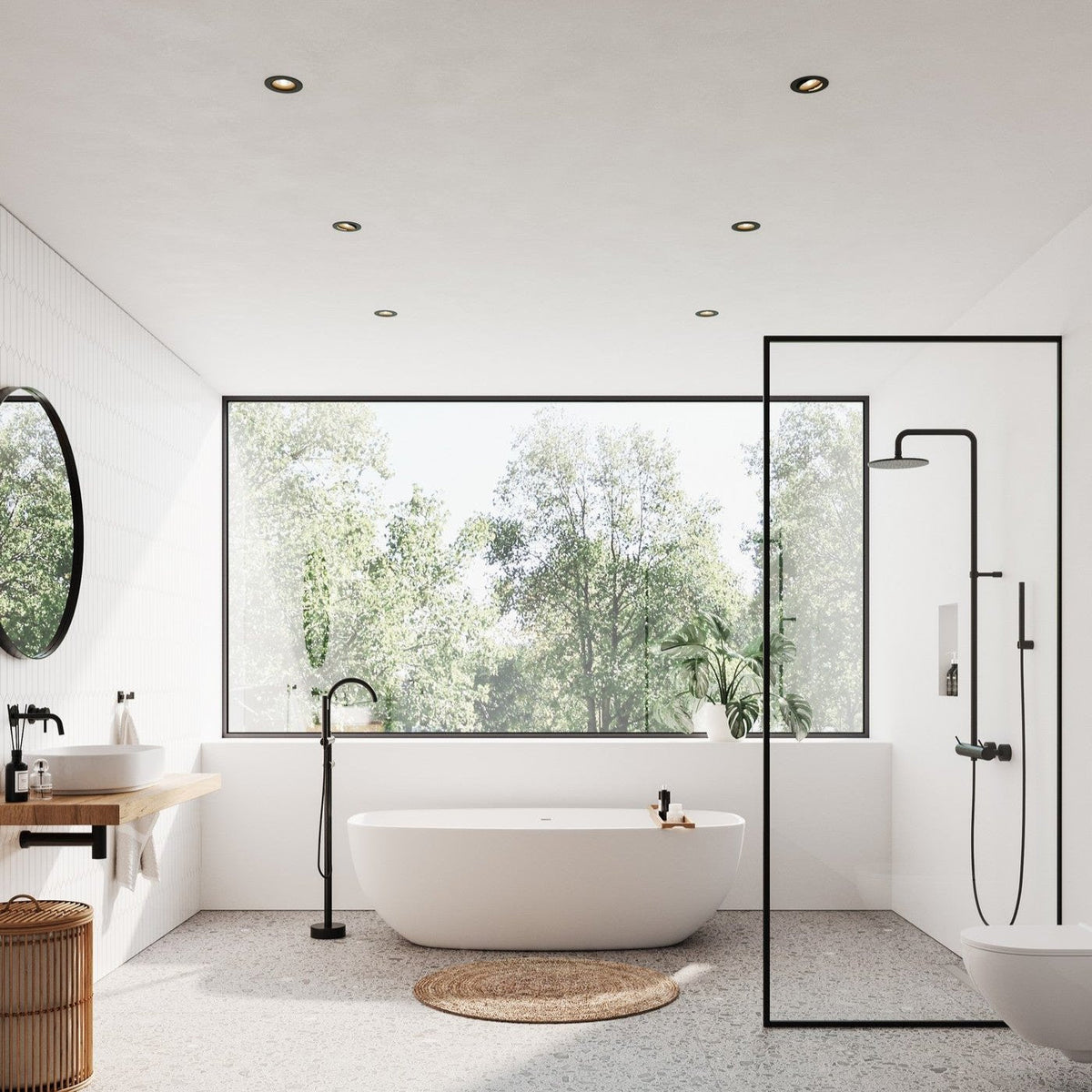Aliki LED Bathroom Downlight, IP44