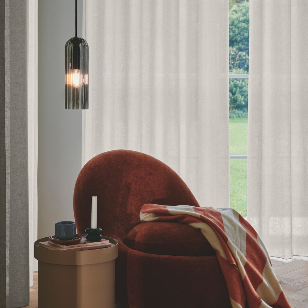 Miella Pendant Light, Smoked Glass