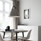 Strap 36 Pendant Light, Brushed Steel