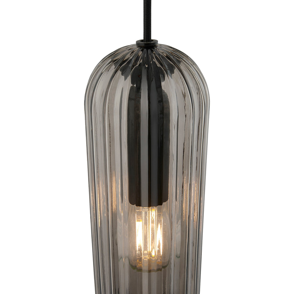 Miella Pendant Light, Smoked Glass