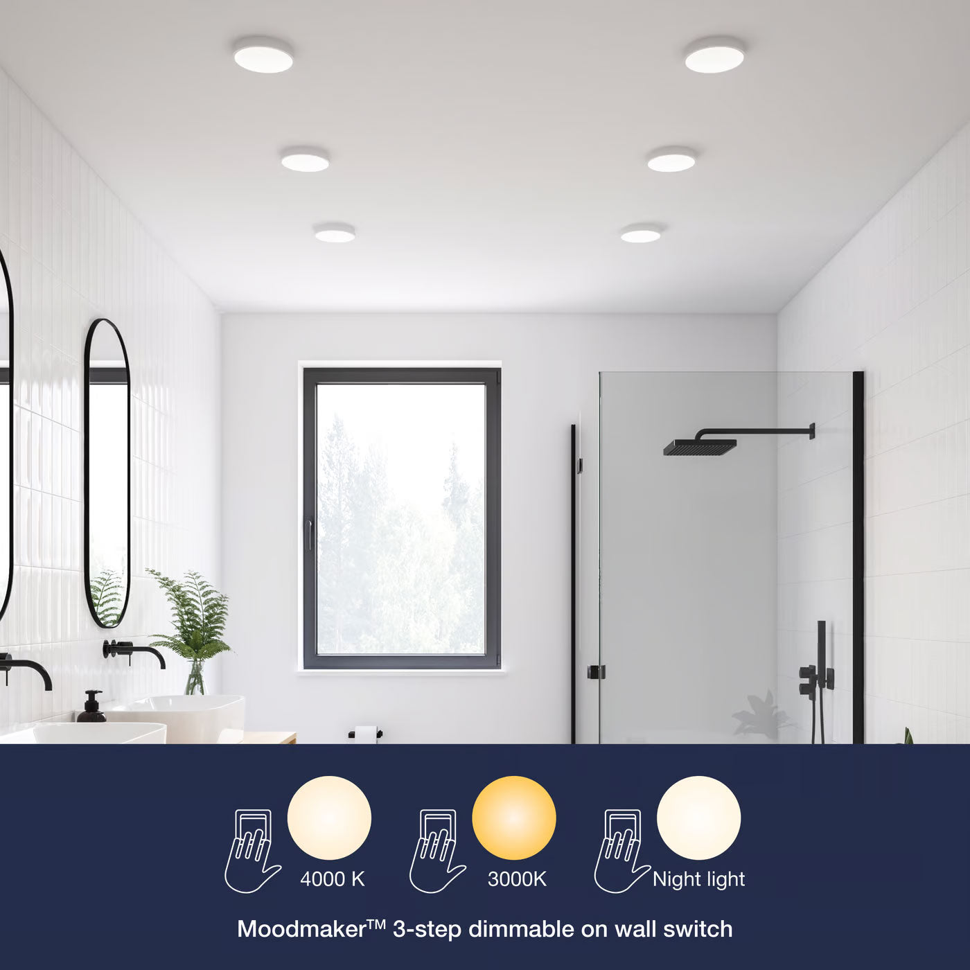 Sóller 12 MoodMaker Bathroom Ceiling Light