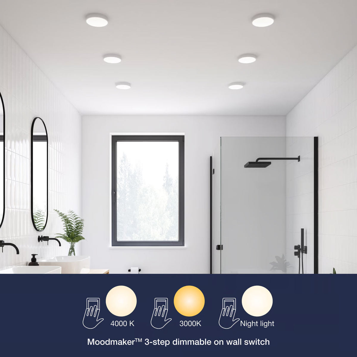 Sóller 12 MoodMaker Bathroom Ceiling Light