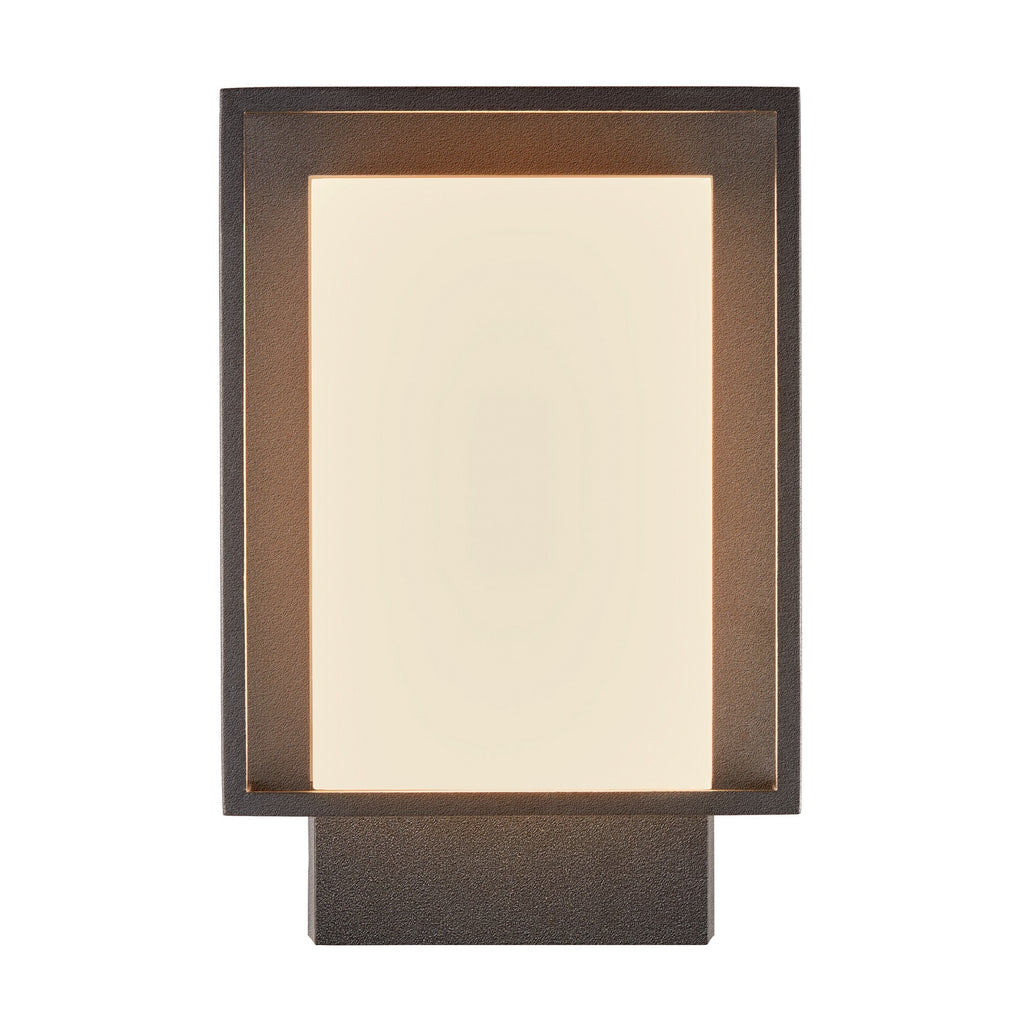 Nestor LED Outdoor Wall Light, Black/Opal