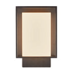 Nestor LED Outdoor Wall Light, Black/Opal