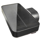 Rica Square LED Outdoor Solar Wall Light, Black