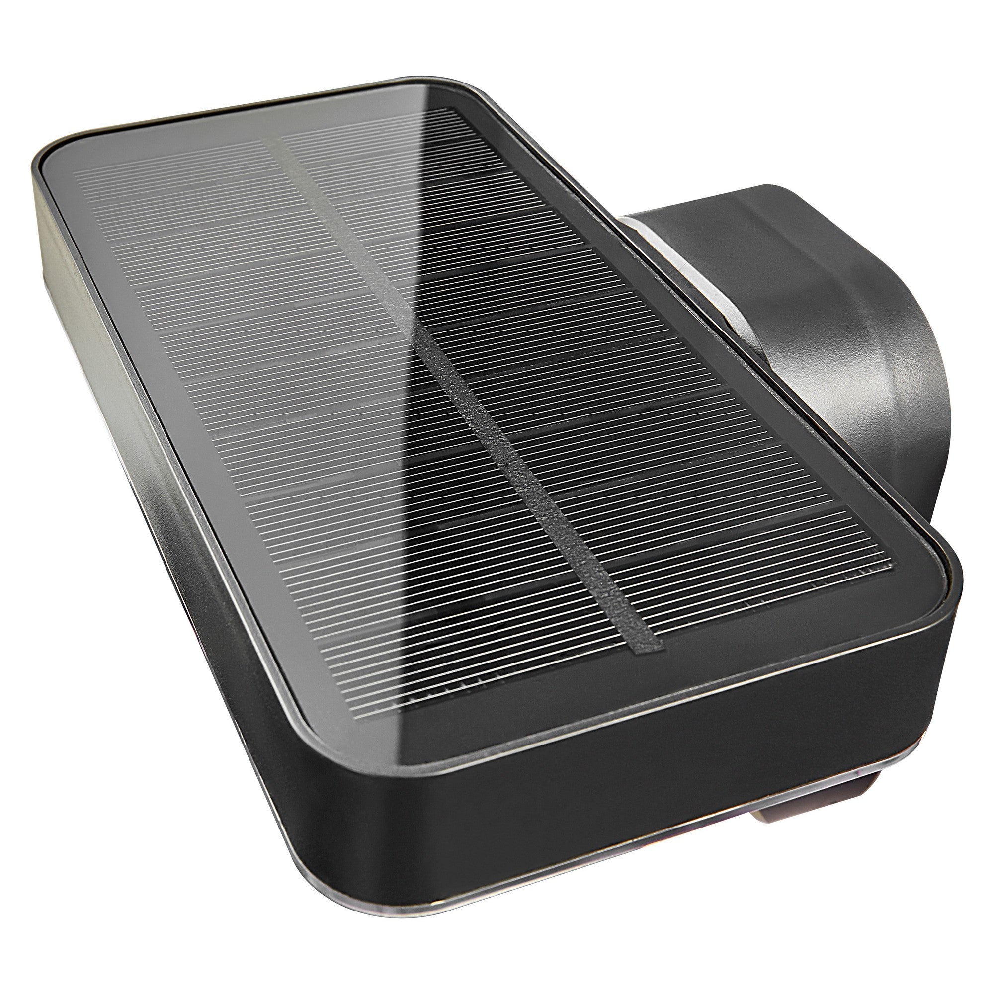 Rica Square LED Outdoor Solar Wall Light, Black