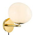 Shapes Wall Light, Brass/Opal