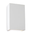 Sienna LED Paintable Plaster Up & Down Rectangular Wall Light