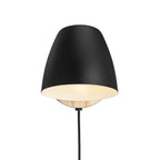 Theo Wall Light, Black/Brown