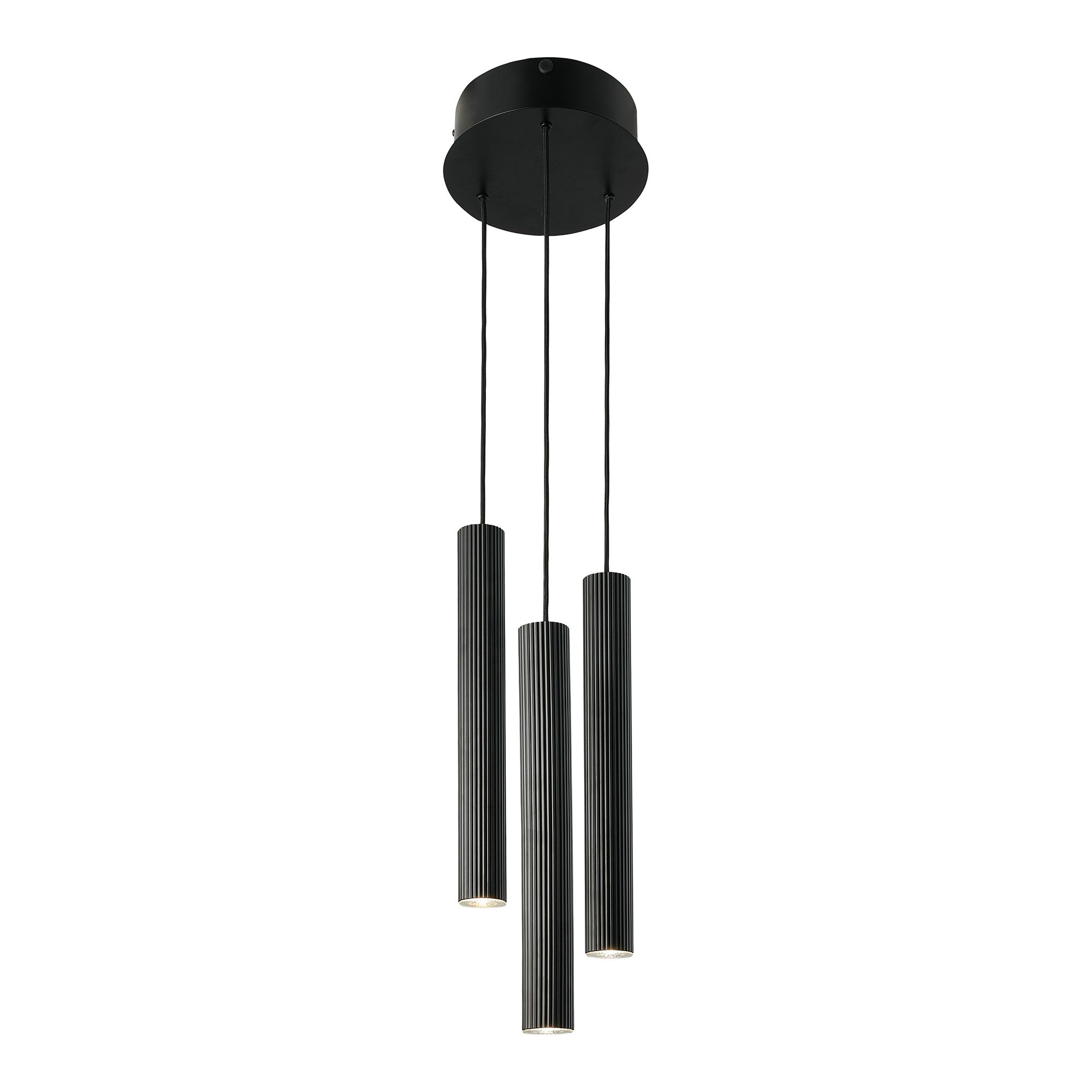 Vico 3 Light Pendant, Black