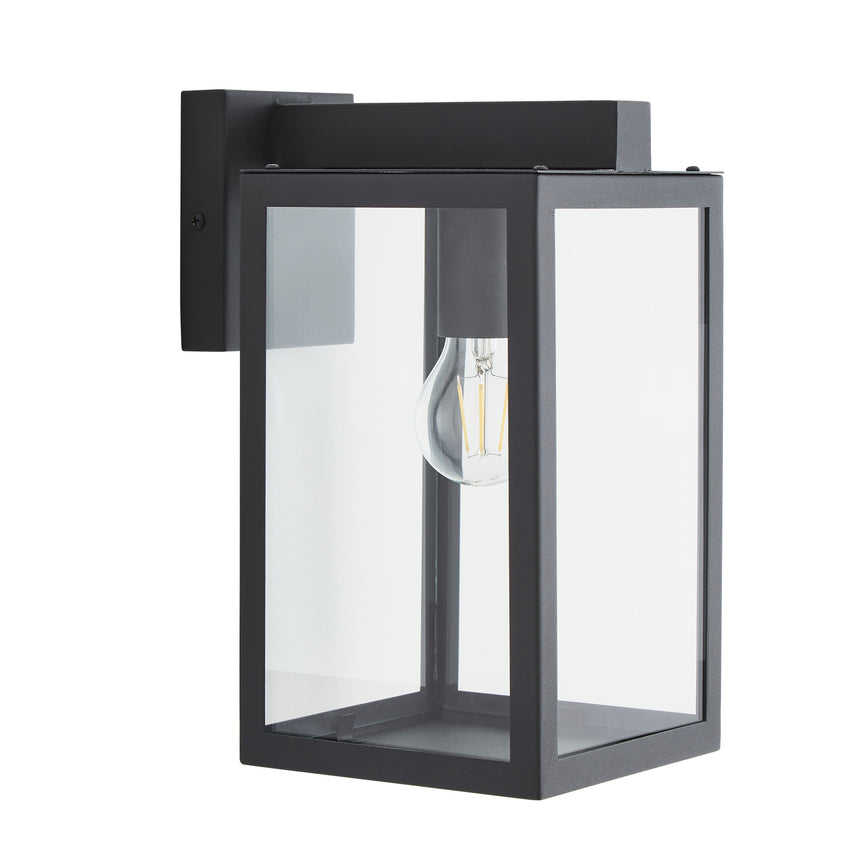 Hestia Outdoor Glass Panel Box Wall Lantern