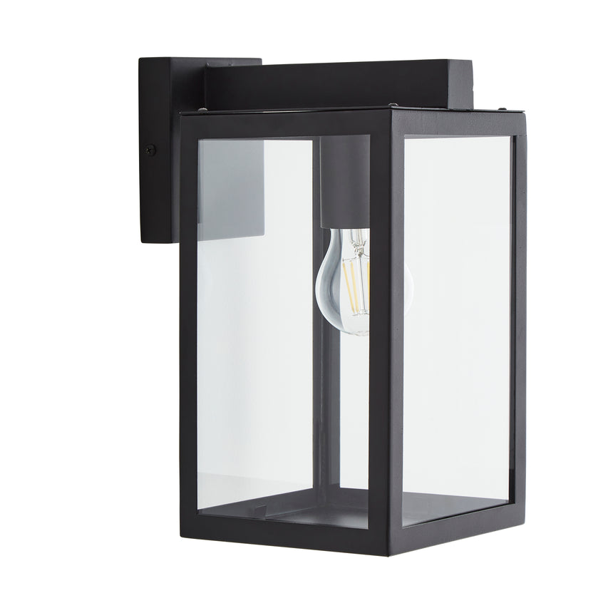 Hestia Outdoor Glass Panel Box Wall Lantern