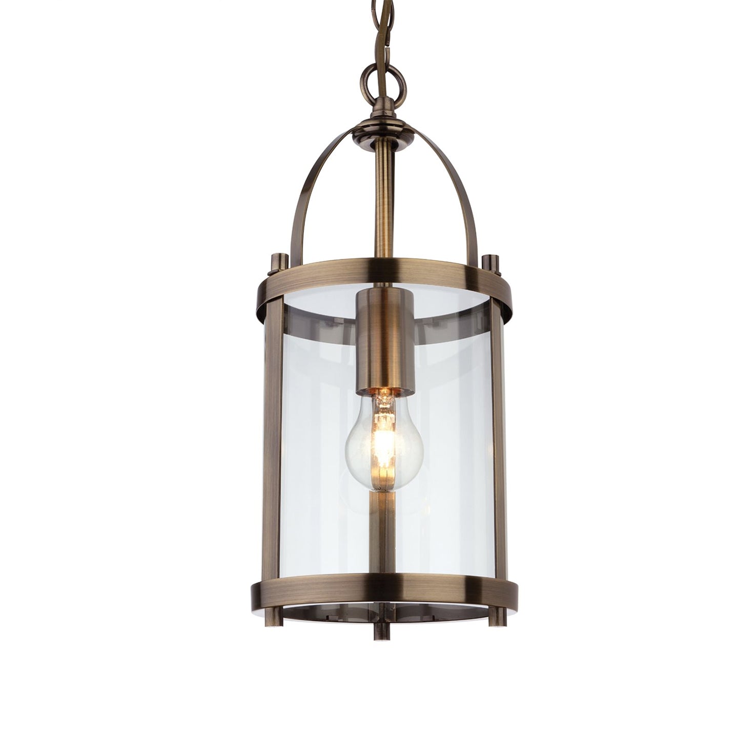 Imperial Lantern Pendant Light, Antique Brass