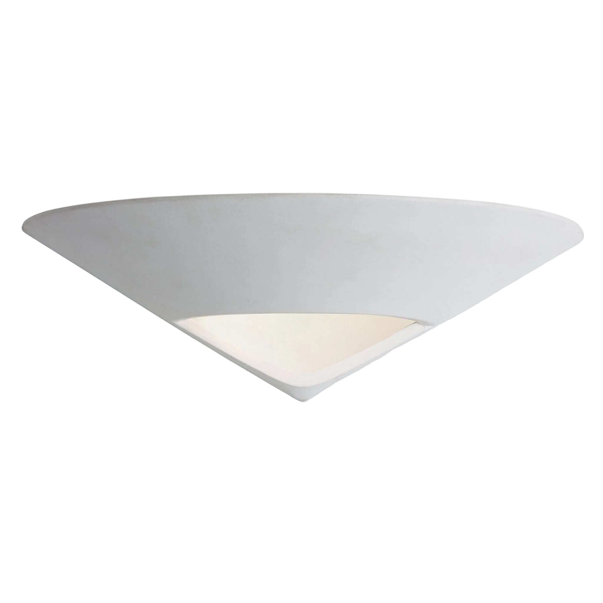 Apex Paintable Triangular Ceramic Wall Light