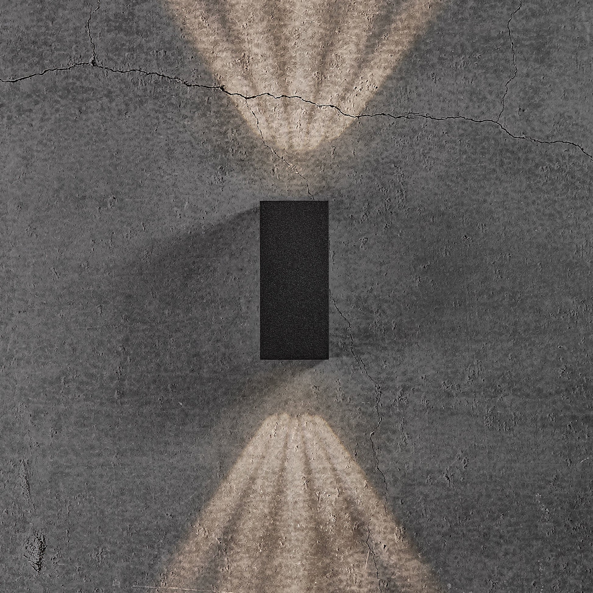 Asbol Kubi LED Up & Down Wall Light, Black