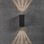 Asbol Kubi LED Up & Down Wall Light, Black