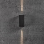 Asbol Kubi LED Up & Down Wall Light, Black