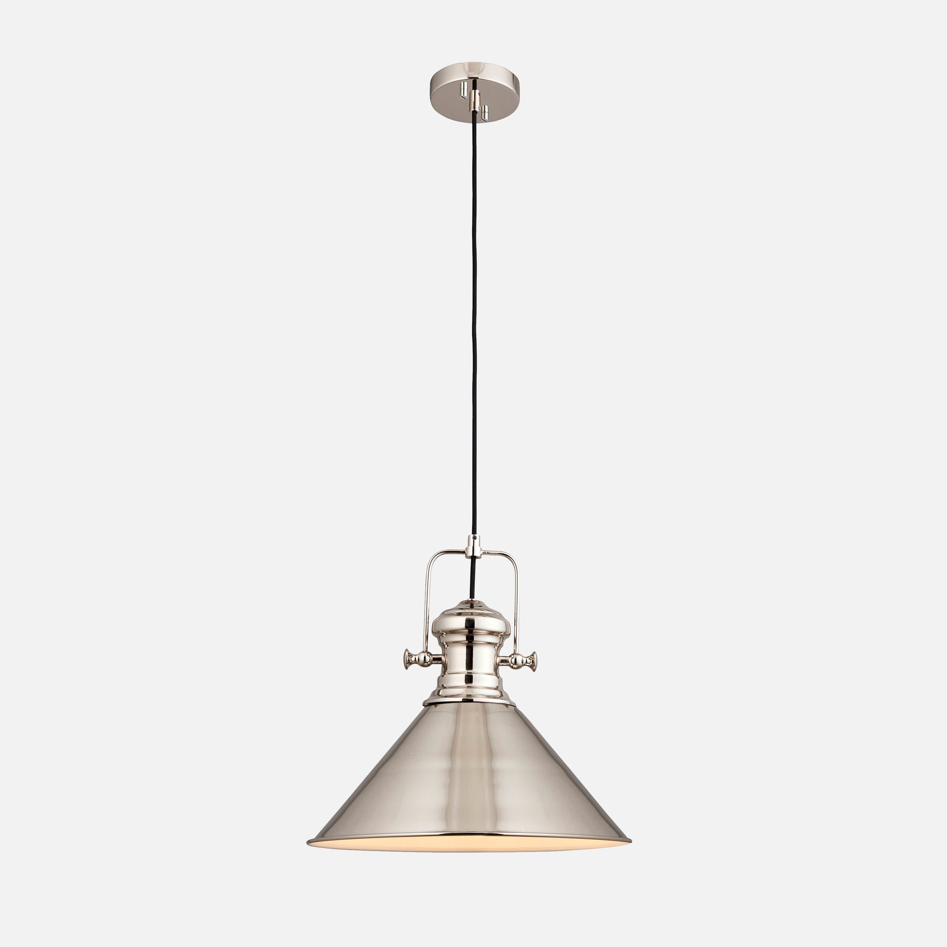 Brampton 36 Pendant Light, Bright Nickel