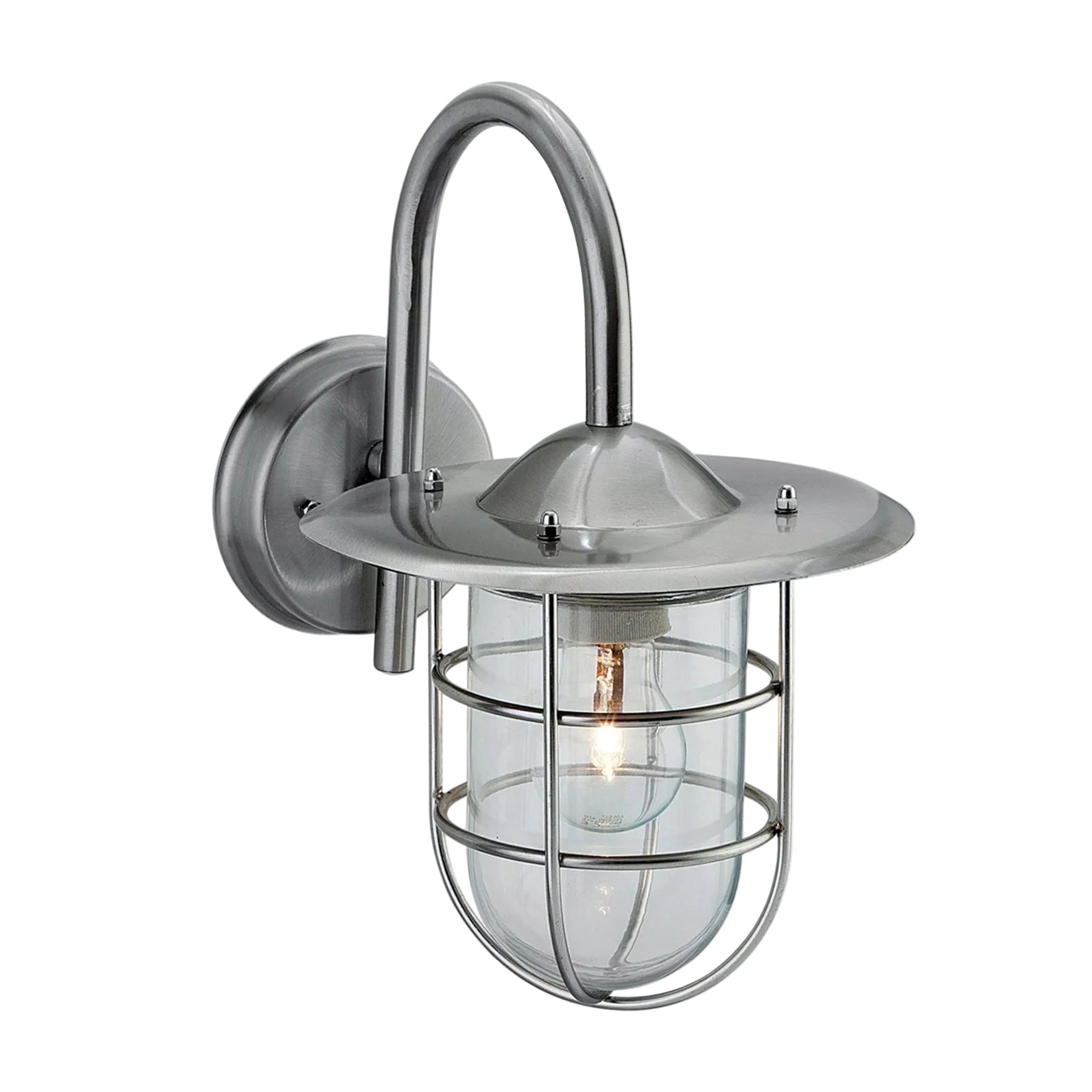Brenner Outdoor Caged Wall Light