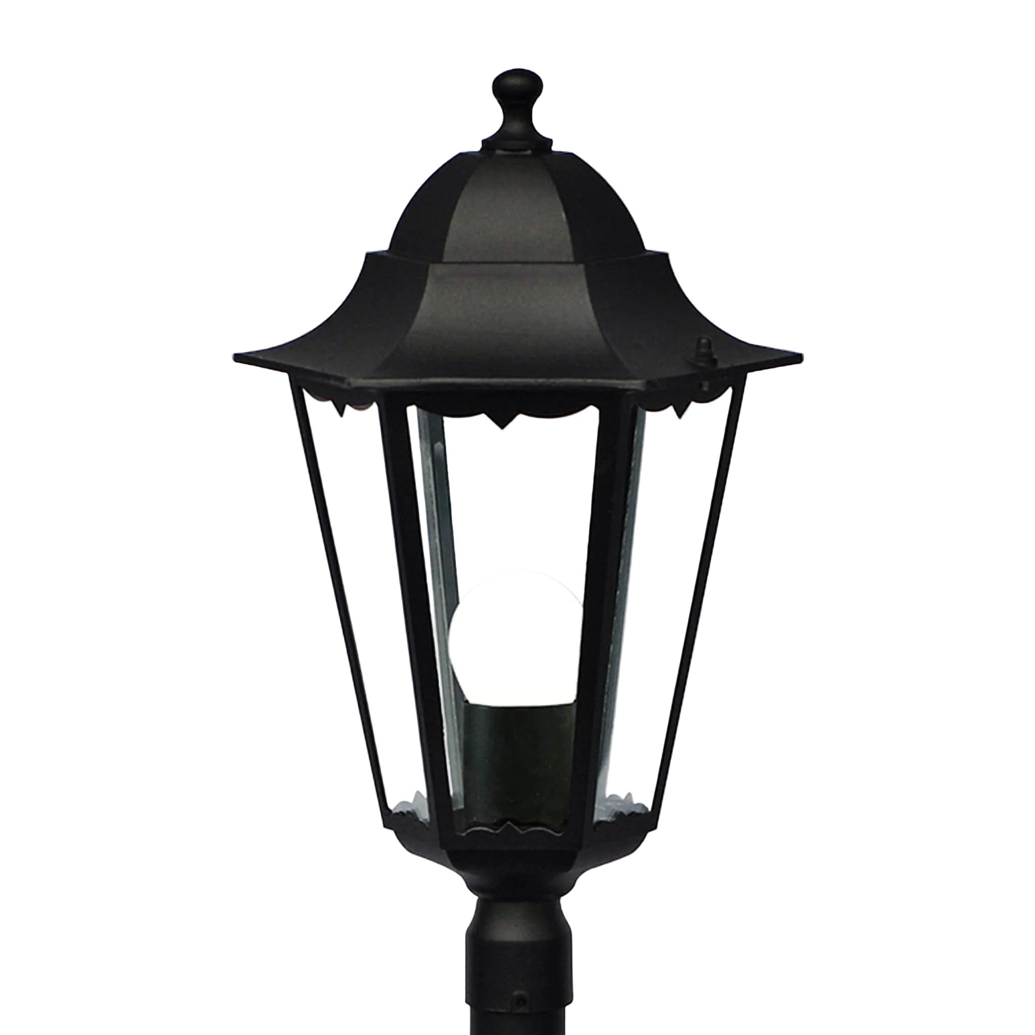 Cardiff Traditional Post Light, Black
