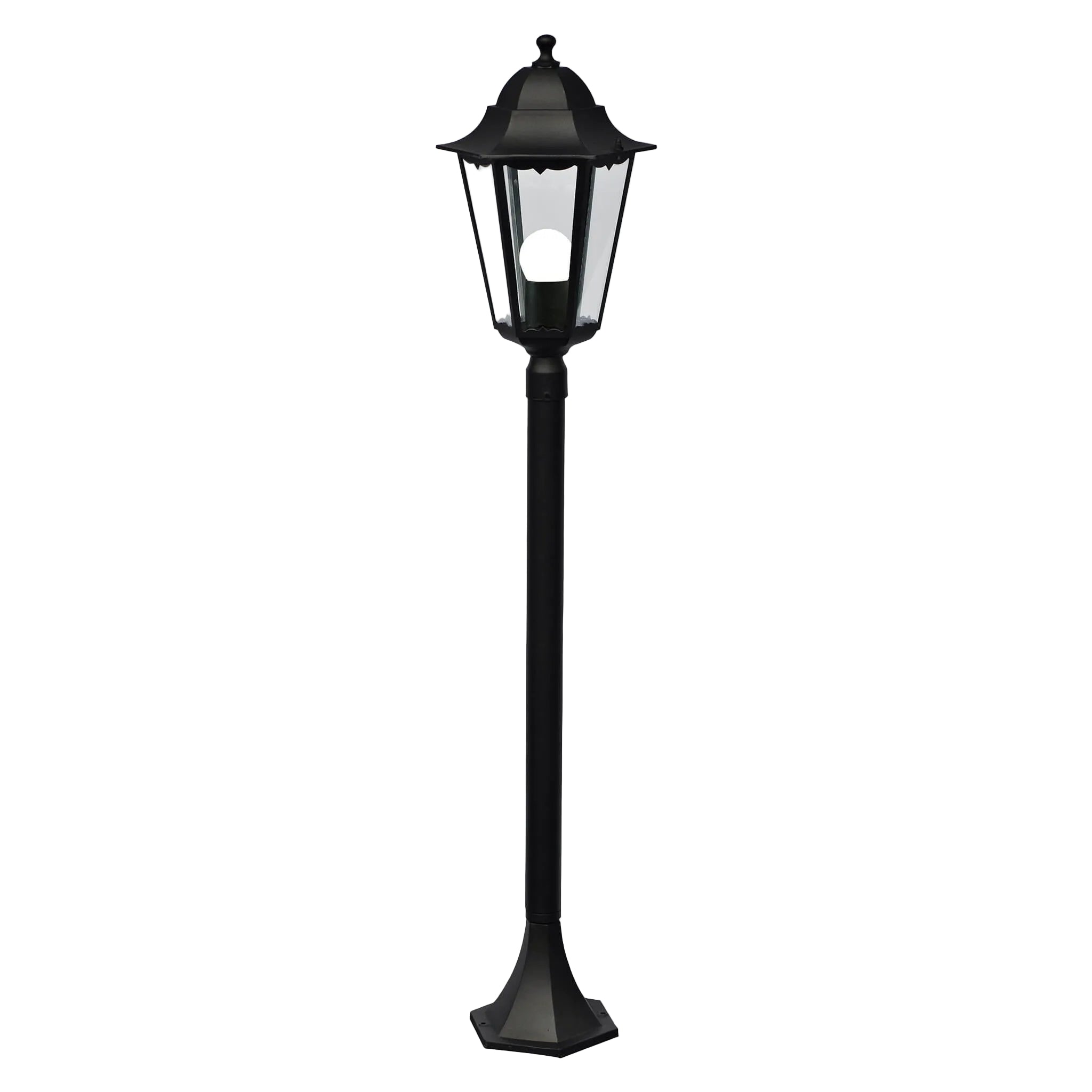Cardiff Traditional Post Light, Black