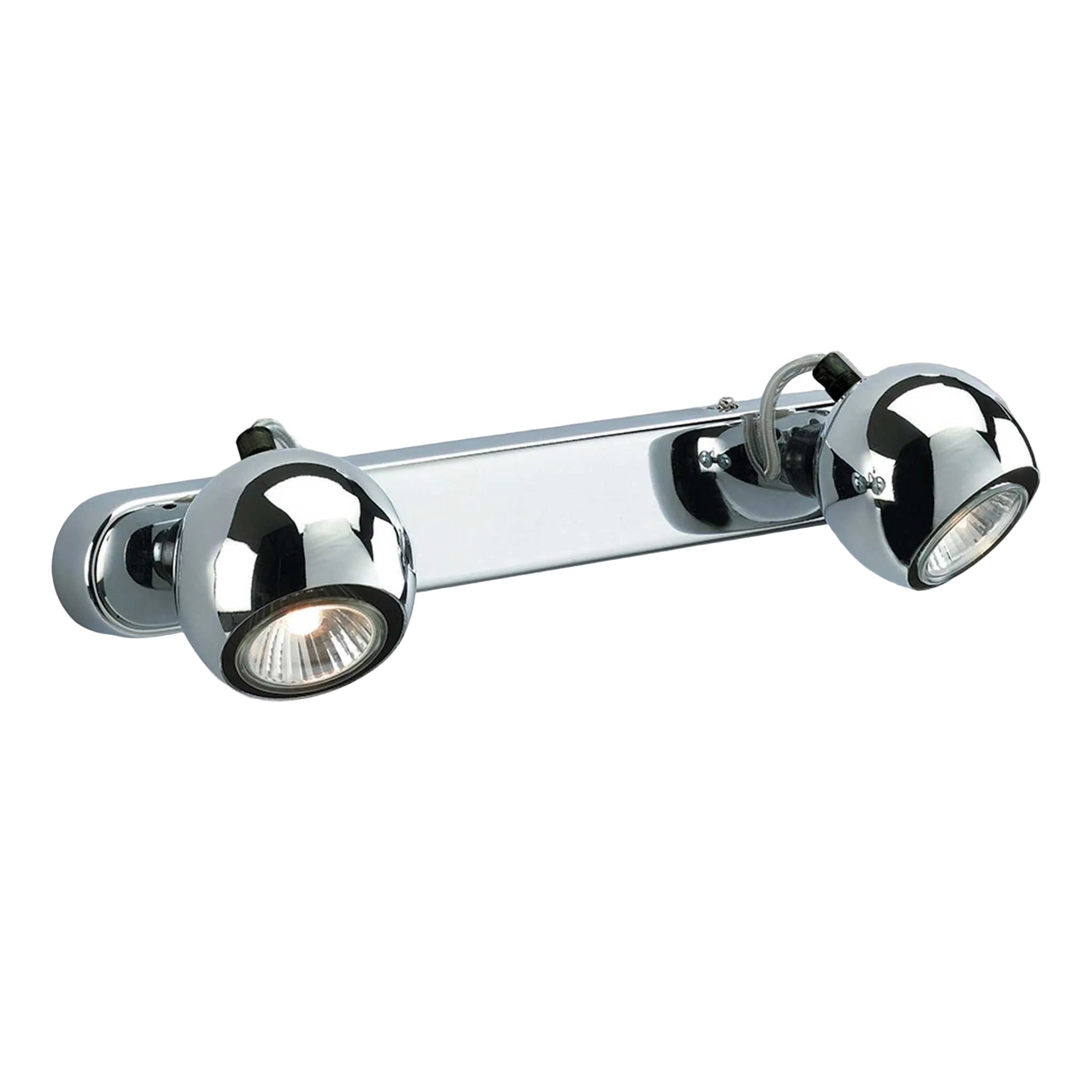 Polished Chrome Magnetic 2 Light Spotlight Bar