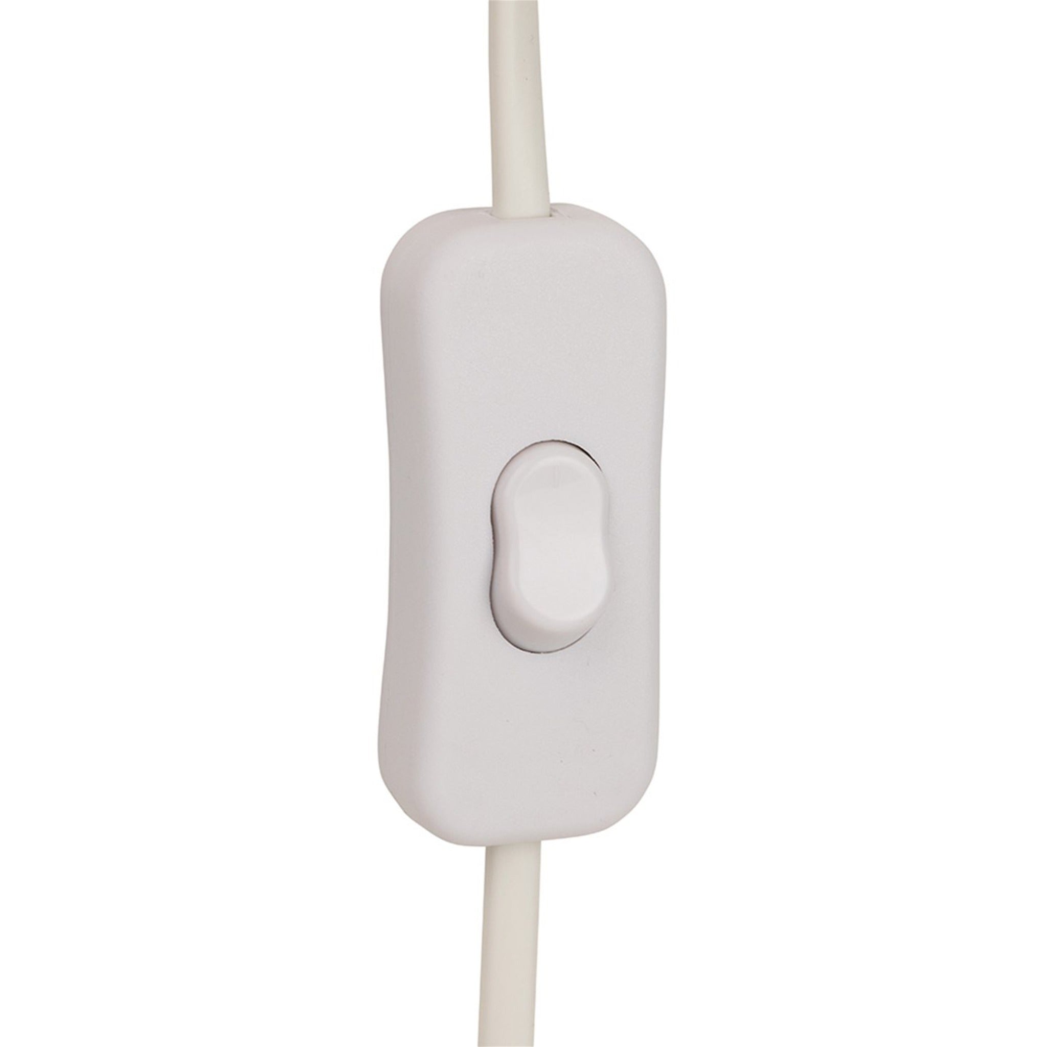 Close-up of the in-line cord switch on the Fenwick Swing Arm Plug-In Wall Light