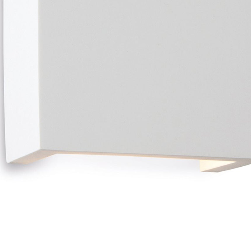 Gallery Square Up & Down LED Plaster Wall Light