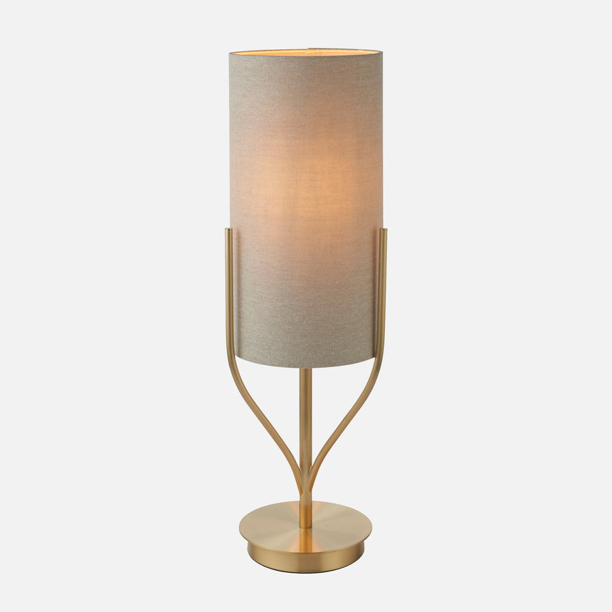 Fraser Table Lamp, Brushed Brass