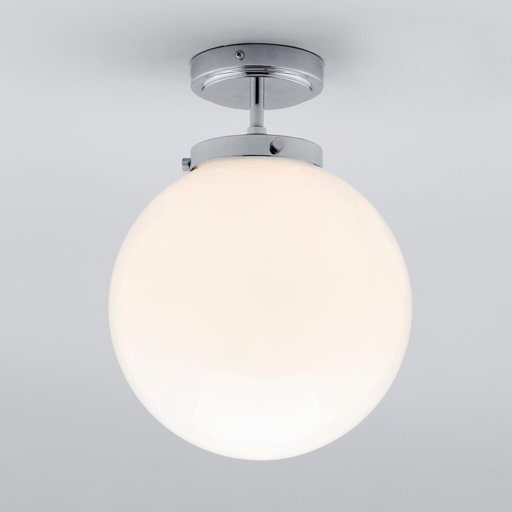 Lampsy Hyde Globe Bathroom Semi-flush Ceiling Light - -Lampsy