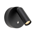 Kelby Magnetic Rechargeable LED Spotlight in black, angled view