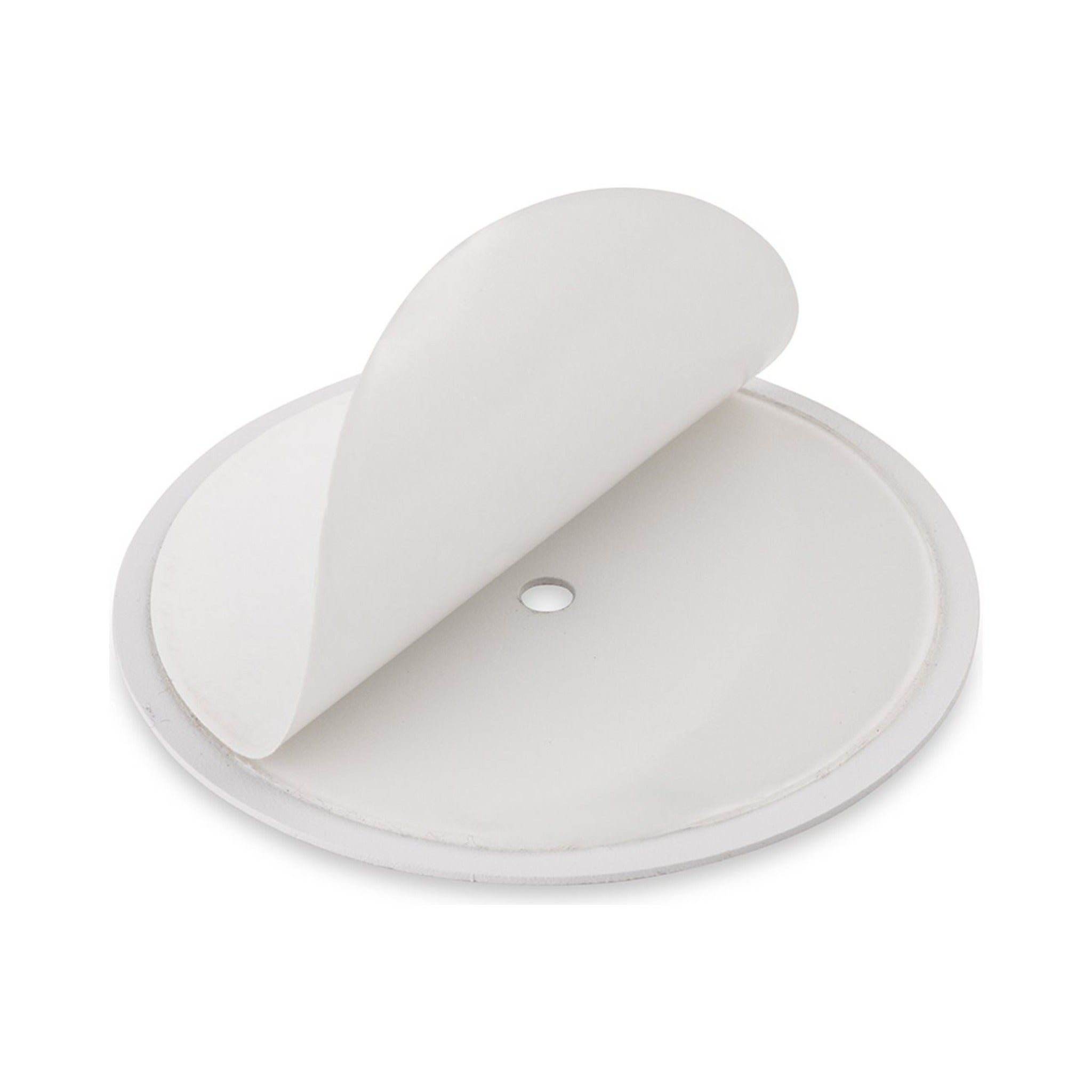 Kelby Magnetic Rechargeable LED Spotlight in white, shown from the rear on its magnetic wall plate