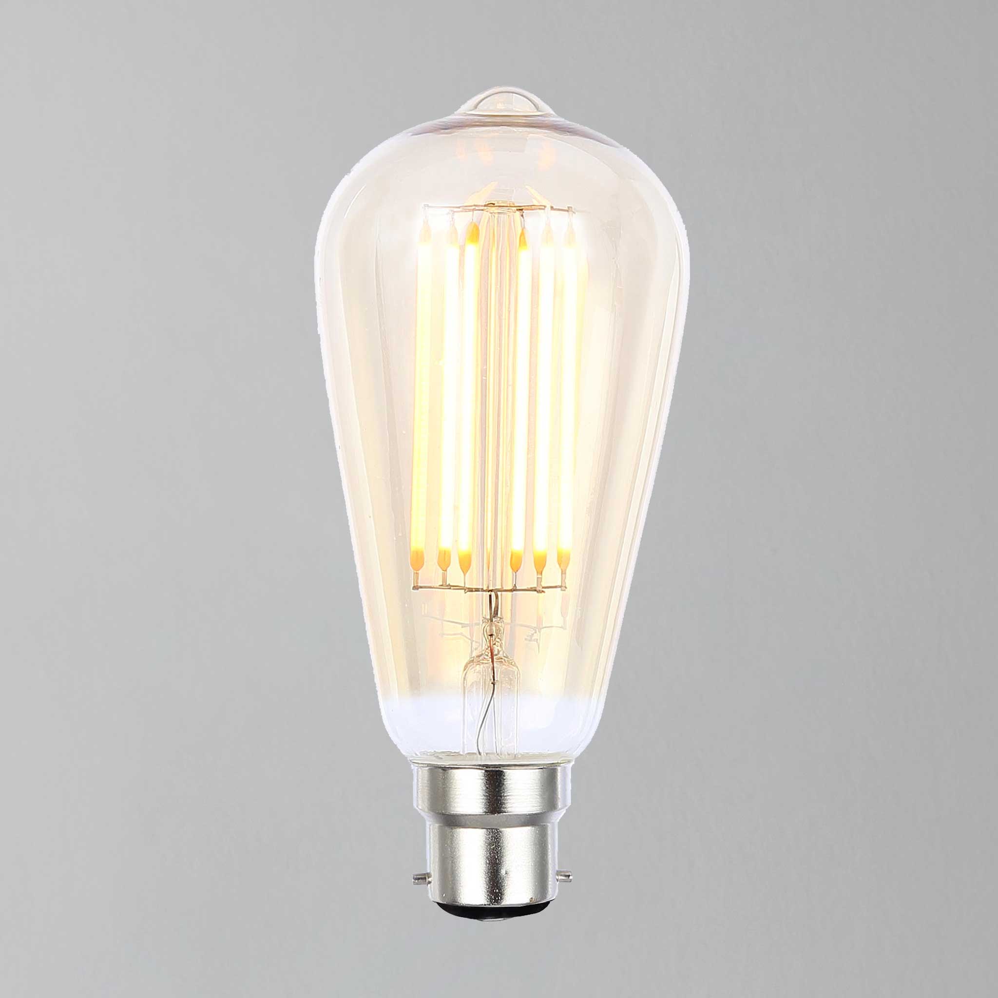 500lm ST64 2200k Dimmable LED Filament Light Bulb B22 (40w eqv)
