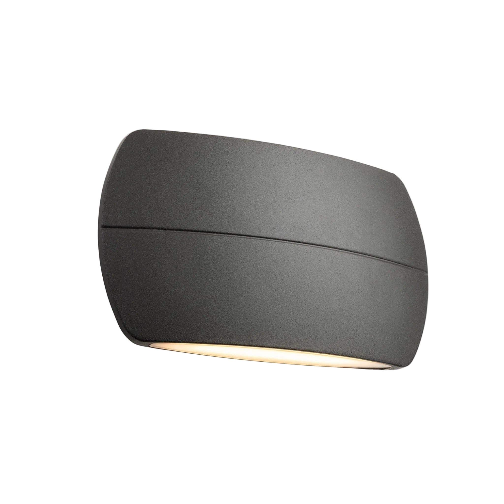 Nairn Curved LED Up & Down Wall Light in graphite