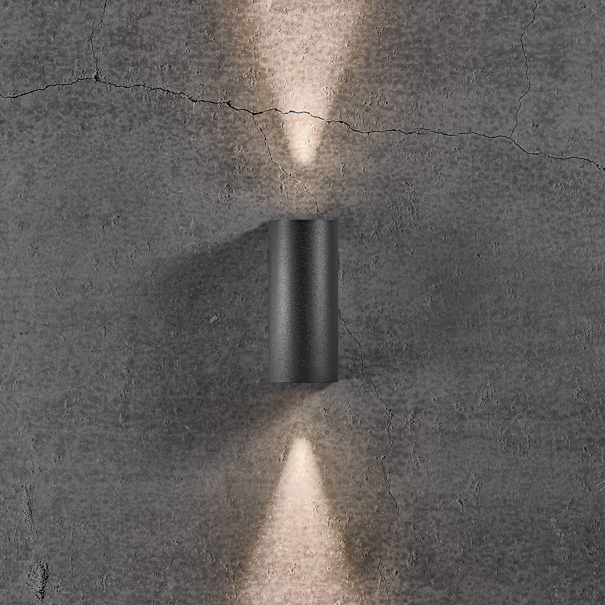 Asbol Up & Down Wall Light, Black