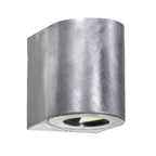Canto 2 LED Up & Down Wall Light, Galvanised