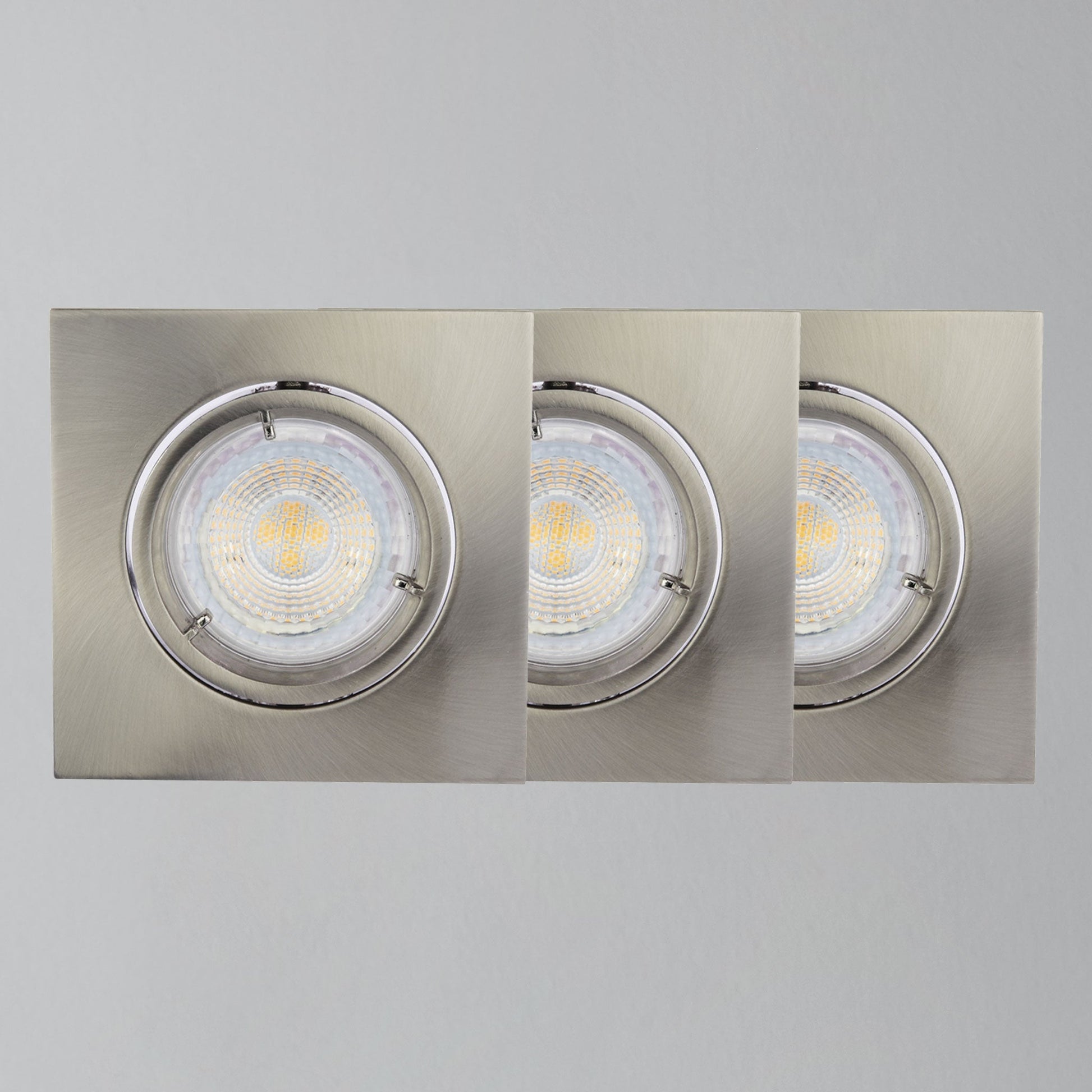 Carina Square Tiltable Downlights - 3 Pack