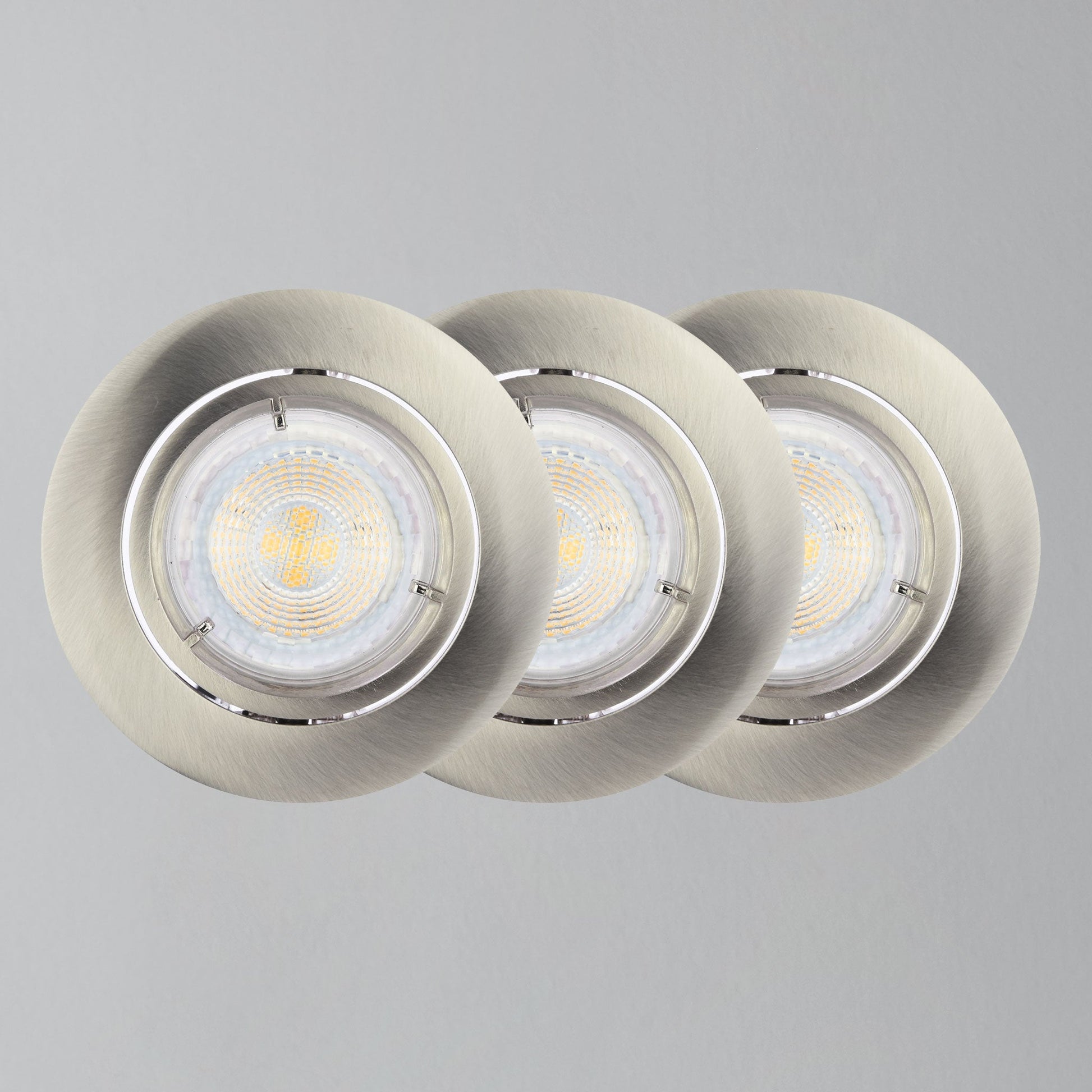 Carina Tiltable Downlights - 3 Pack, Nickel