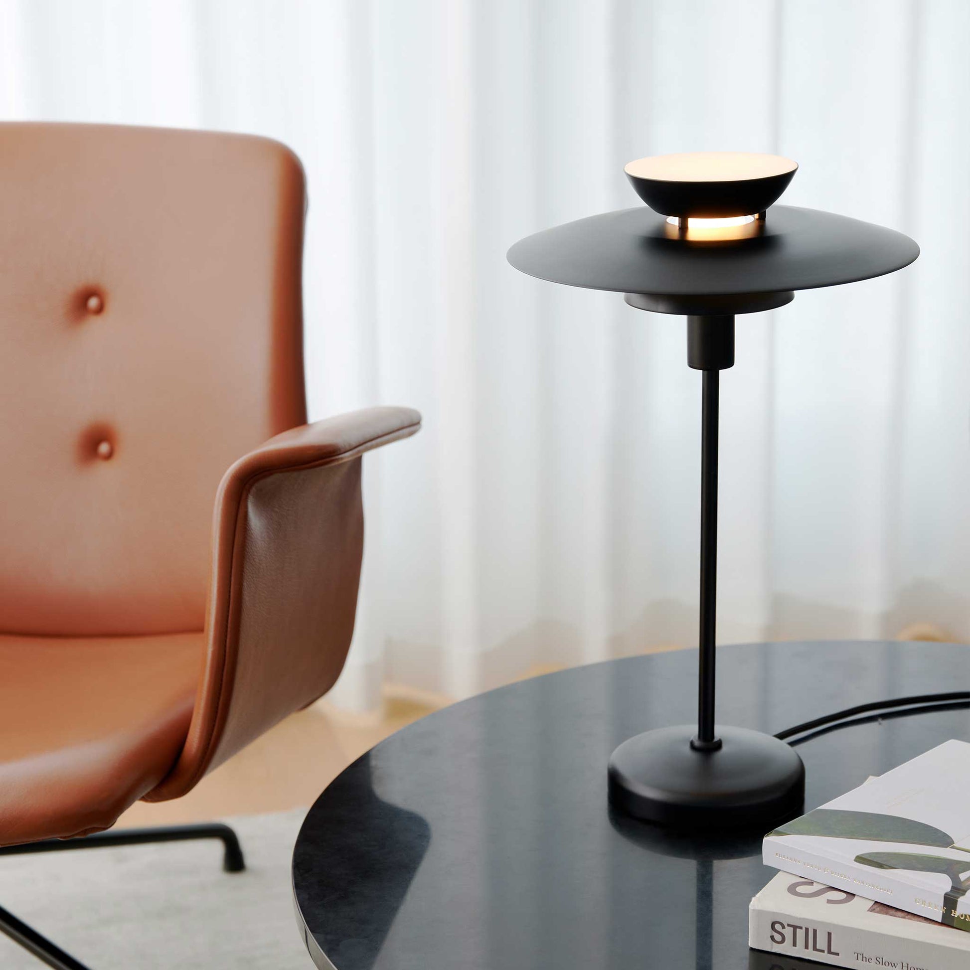 Carmen Table Lamp, Black