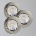 Dorado Tilt 2700k LED Dimmable Downlights - 3 Pack, Nickel