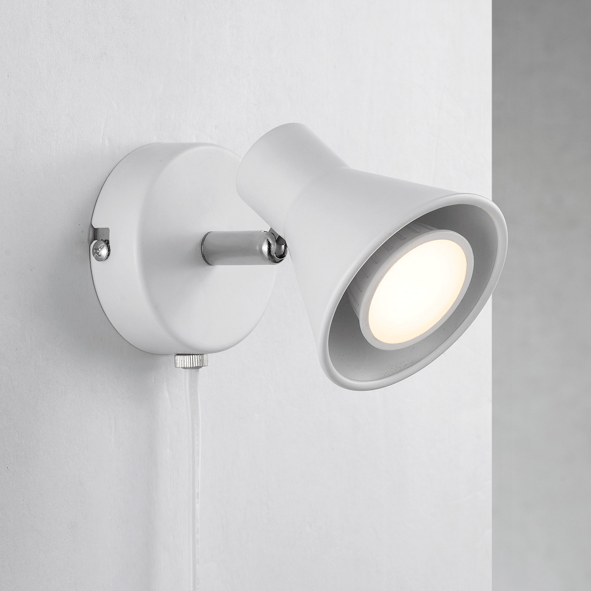 Nordlux Eik Wall Spotlight - White-Lampsy