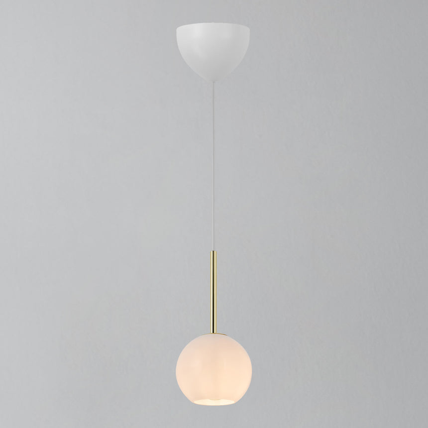 Franca 13 Pendant Light, Brass/Opal