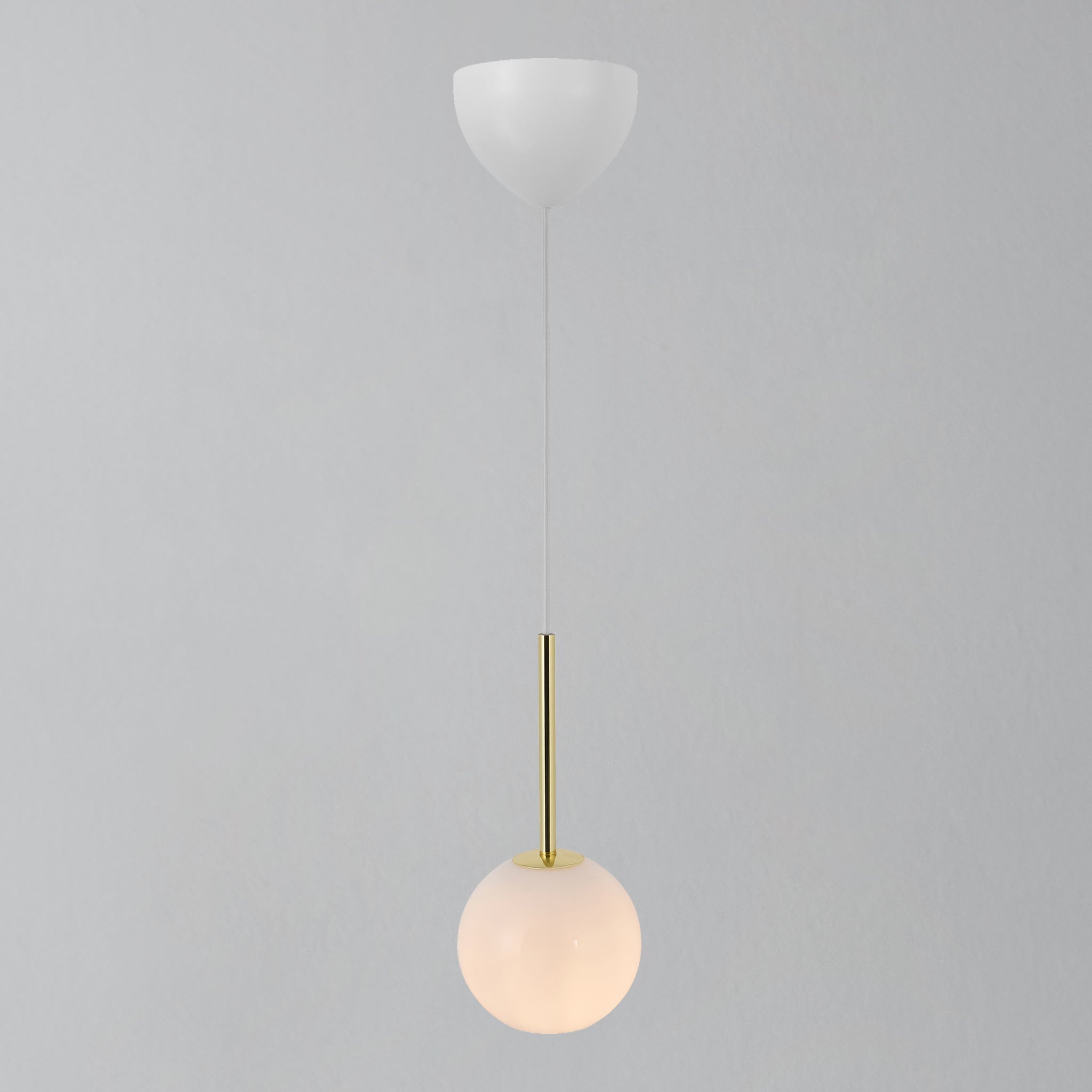 Franca 13 Pendant Light, Brass/Opal