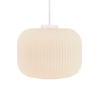 Milford 30 Pendant Light, Opal/White
