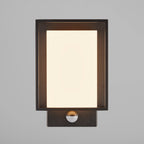 Nestor Sensor LED Outdoor Wall Light, Black/Opal